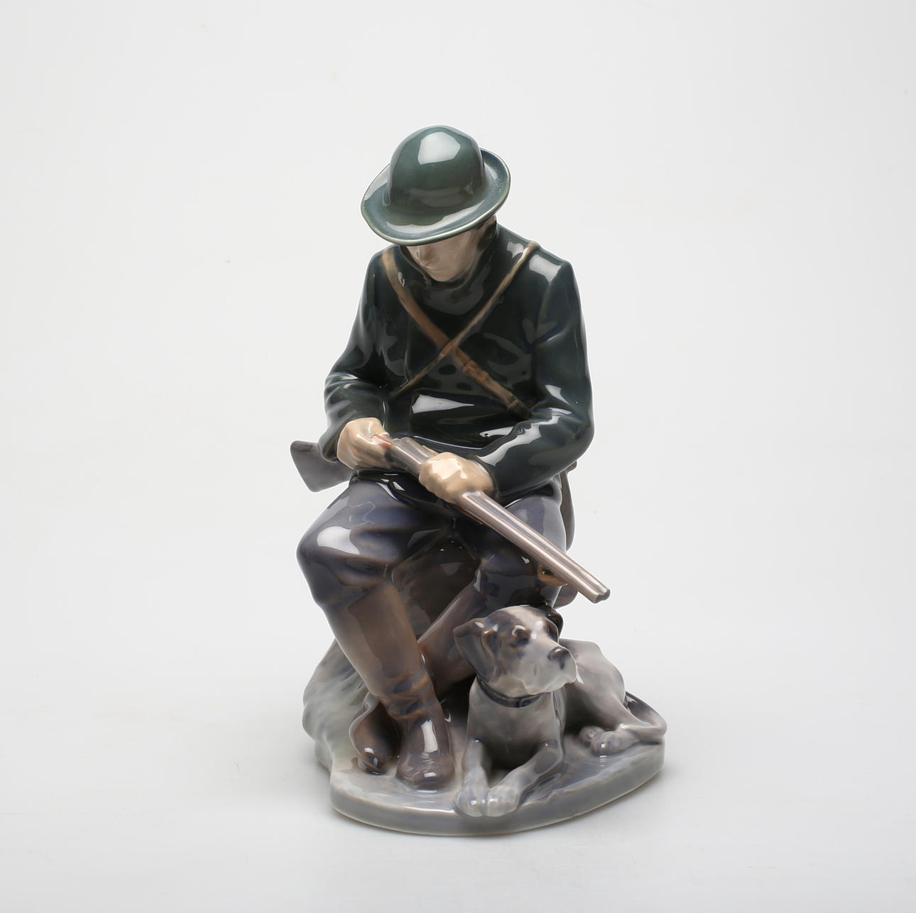 FIGURIN, Porslin, Kunglig dansk, Jägare med hund.