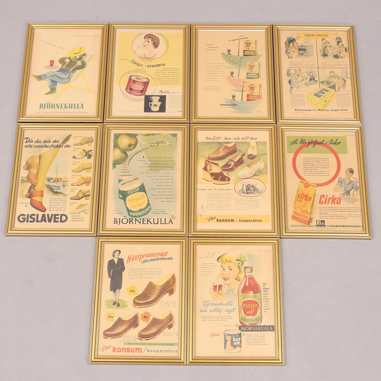 KONSUM-REKLAM, 10 st, 1940/50-tal.