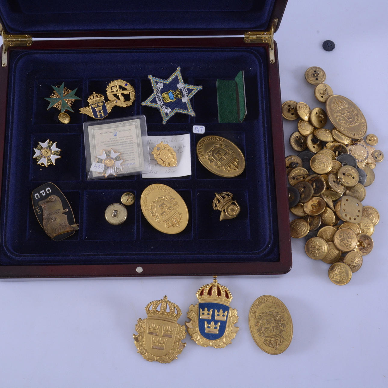 A Collection TAGS, BUTTONS ETC.