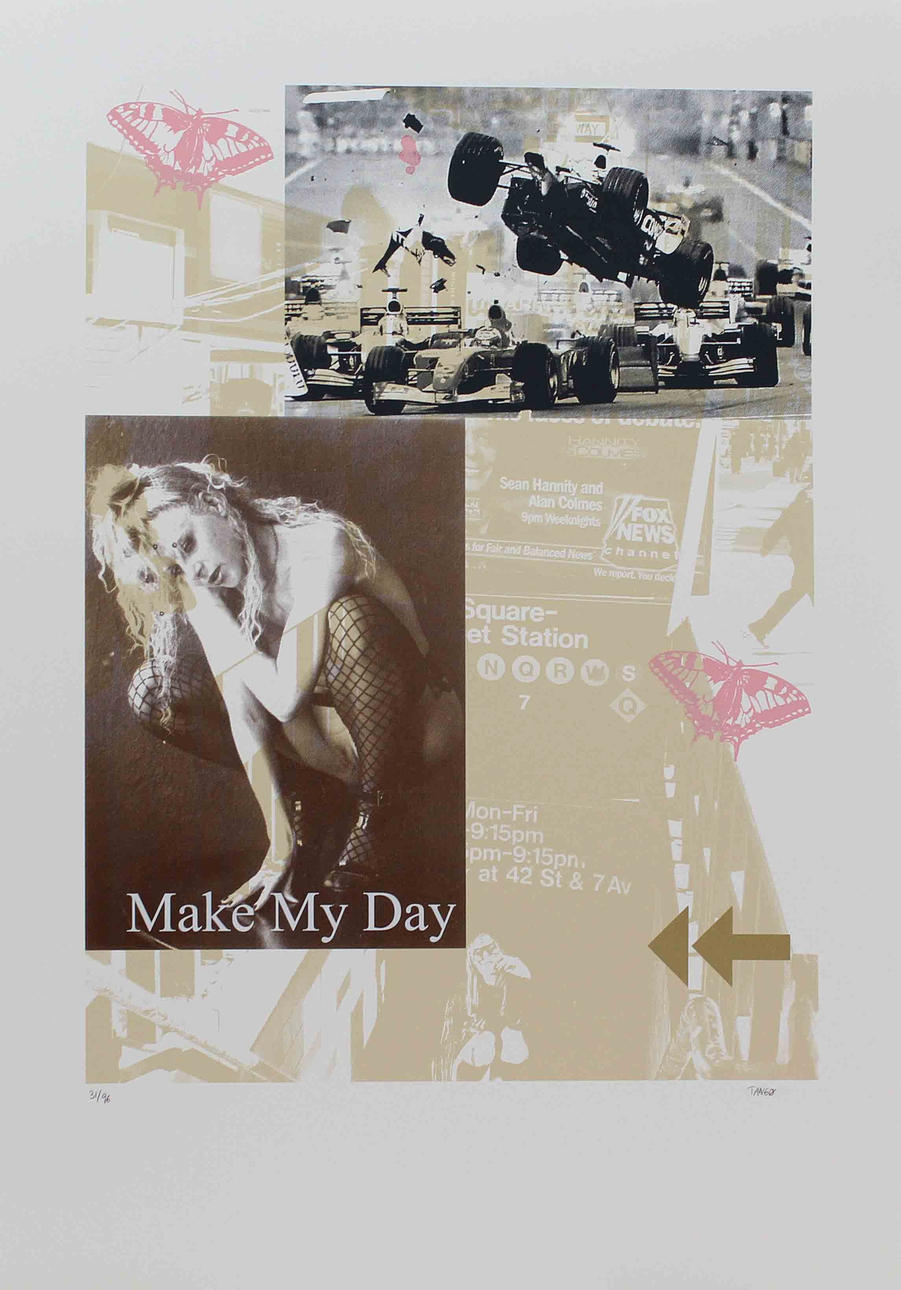 CHRISTIAN TANGØ. "Make My Day". Serigrafi. Signerad Tangø. 31/96.