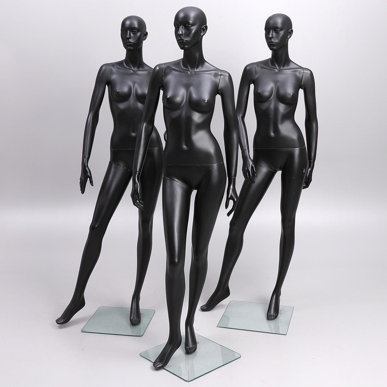 SKYLTDOCKOR, 3 st, svarta.