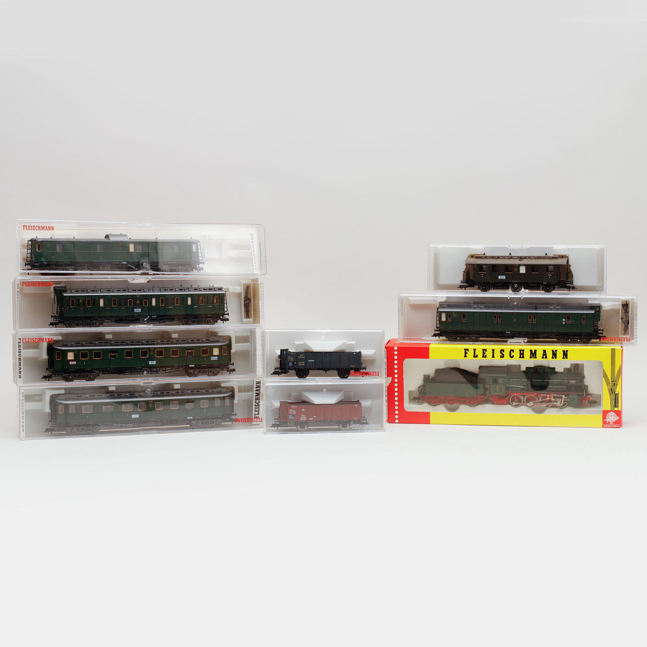 FLEISCHMANN, 9 Teile.