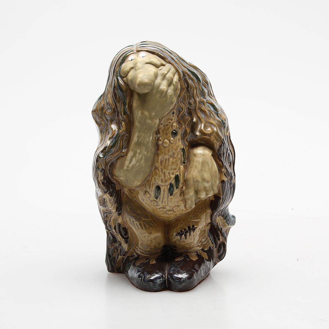 JOHN BAUER. Efter. Troll, ur Troll och Tuvstarr, 1915. Rosa Ljung. Keramik.