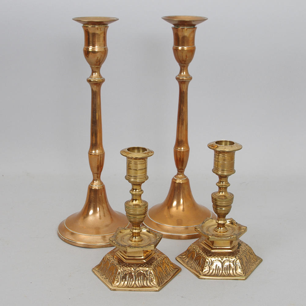 LJUSSTAKAR, 2 par, bl.a. Scandia malm.