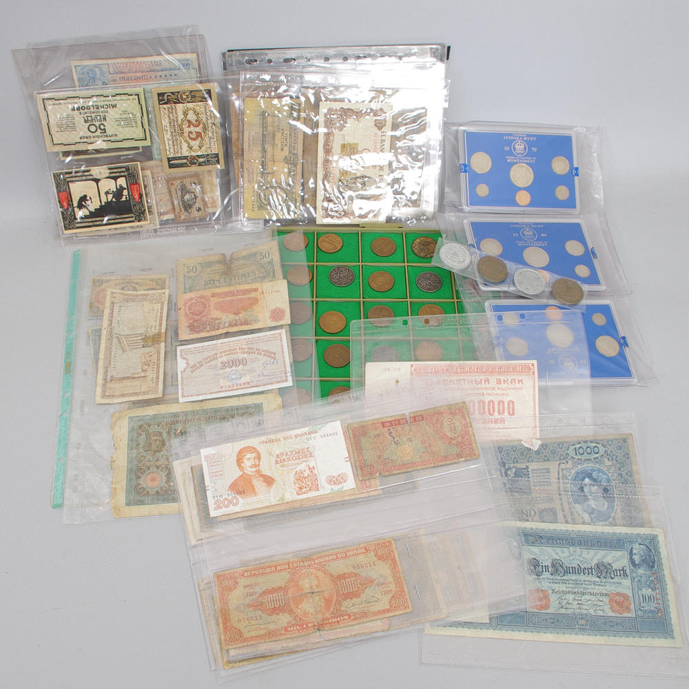 MYNT OCH SEDLAR, bl.a. årssatser.