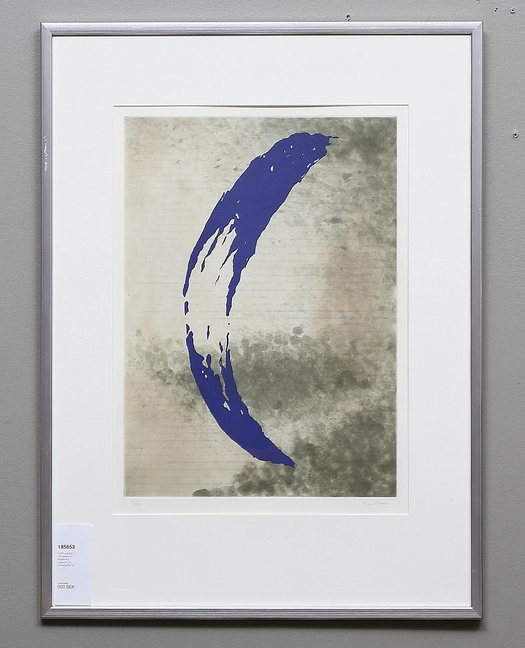 CURT ASKER. "Penselstreck", färgetsning, signerad och numrerad 32/50.