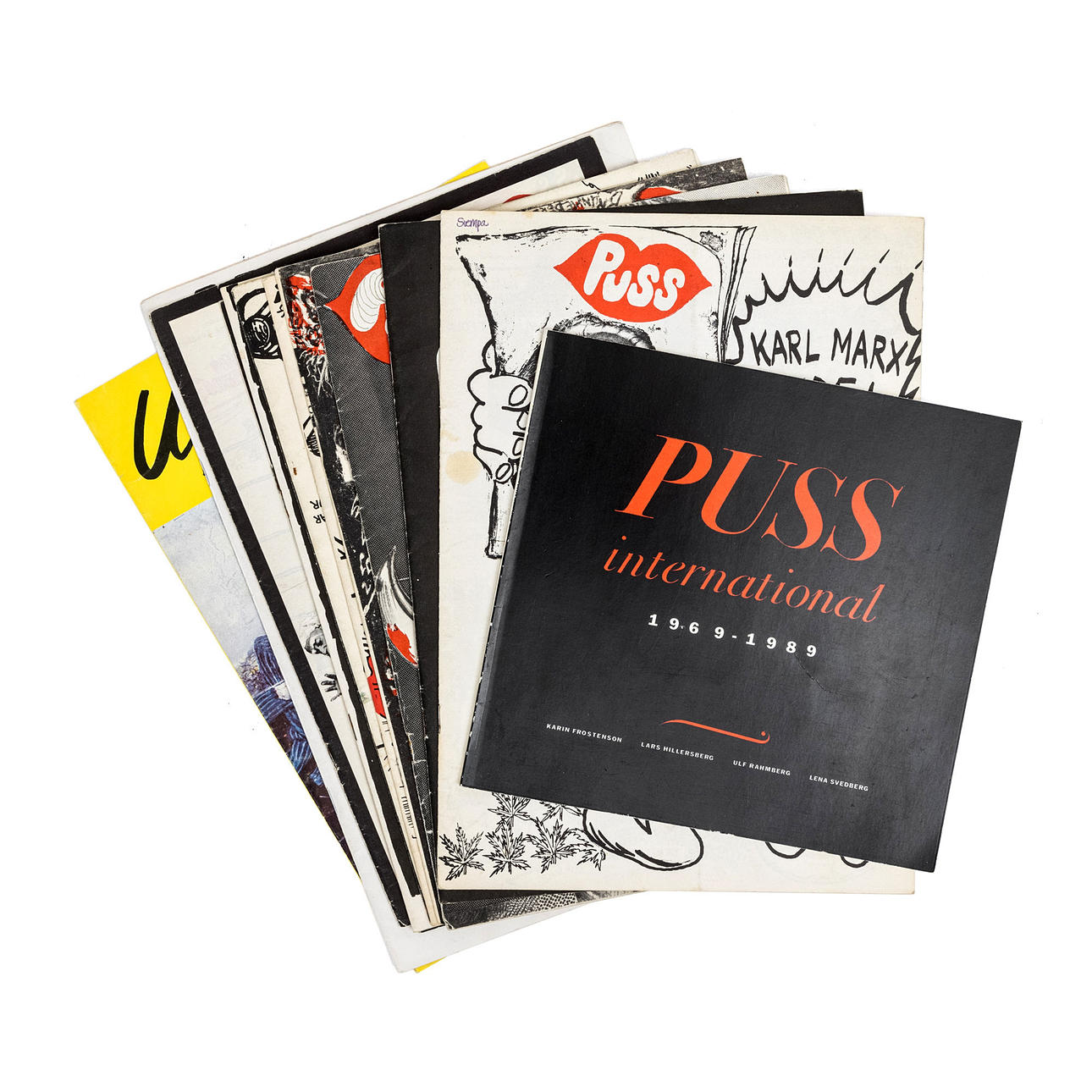 PUSS, UPPLOPPET & SPEKULATION, 11 tidning & 1 katalog.