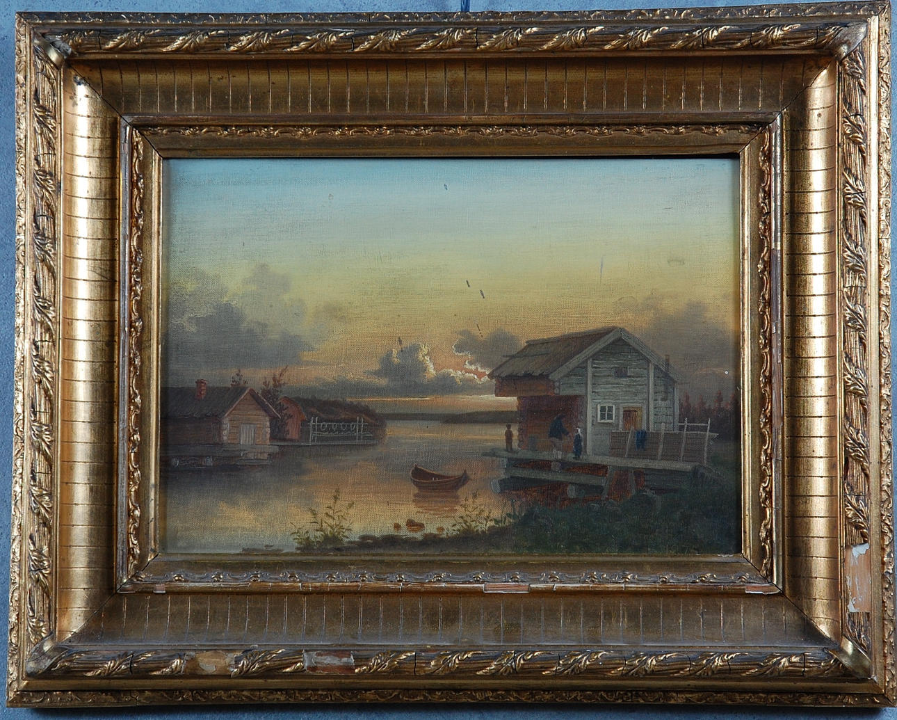 SVEN HERLIN. 1815-1876, olja på duk, signerad, daterad 1875.