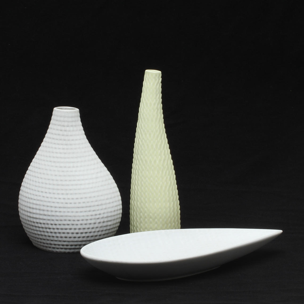 KERAMIK, 3 delar, "Reptil", Stig Lindberg, Gustavsberg.