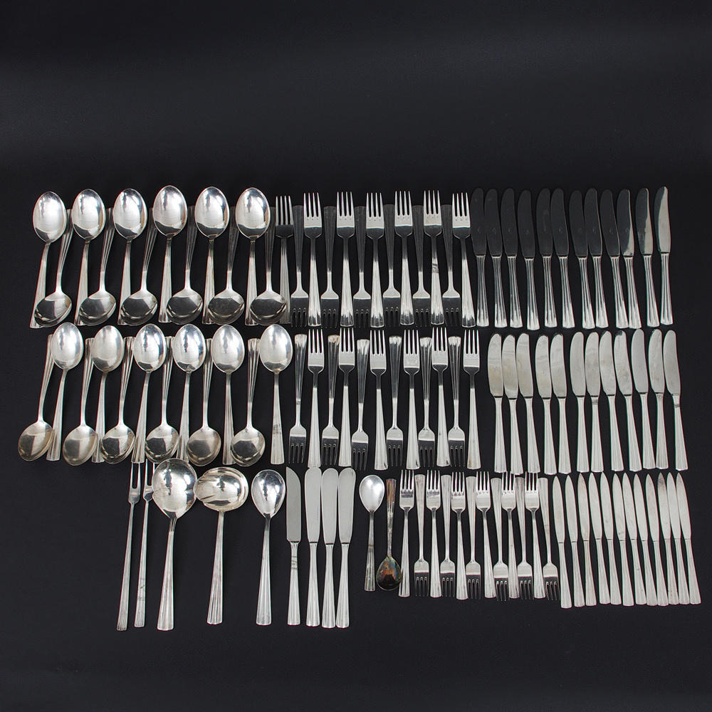 BESTICKUPPSÄTTNING, "Birgitta", nysilver.