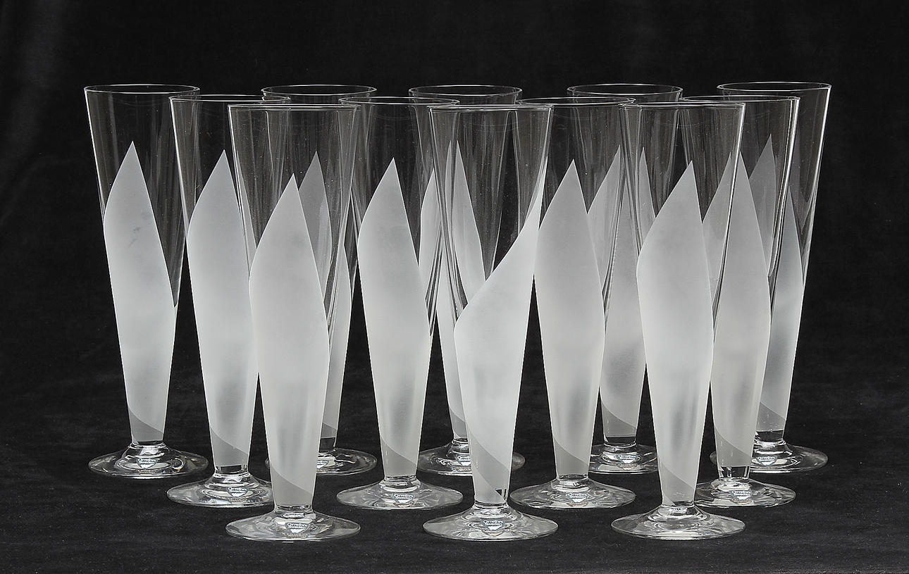 CHAMPAGNESTRUTAR, 12 st, Orrefors.