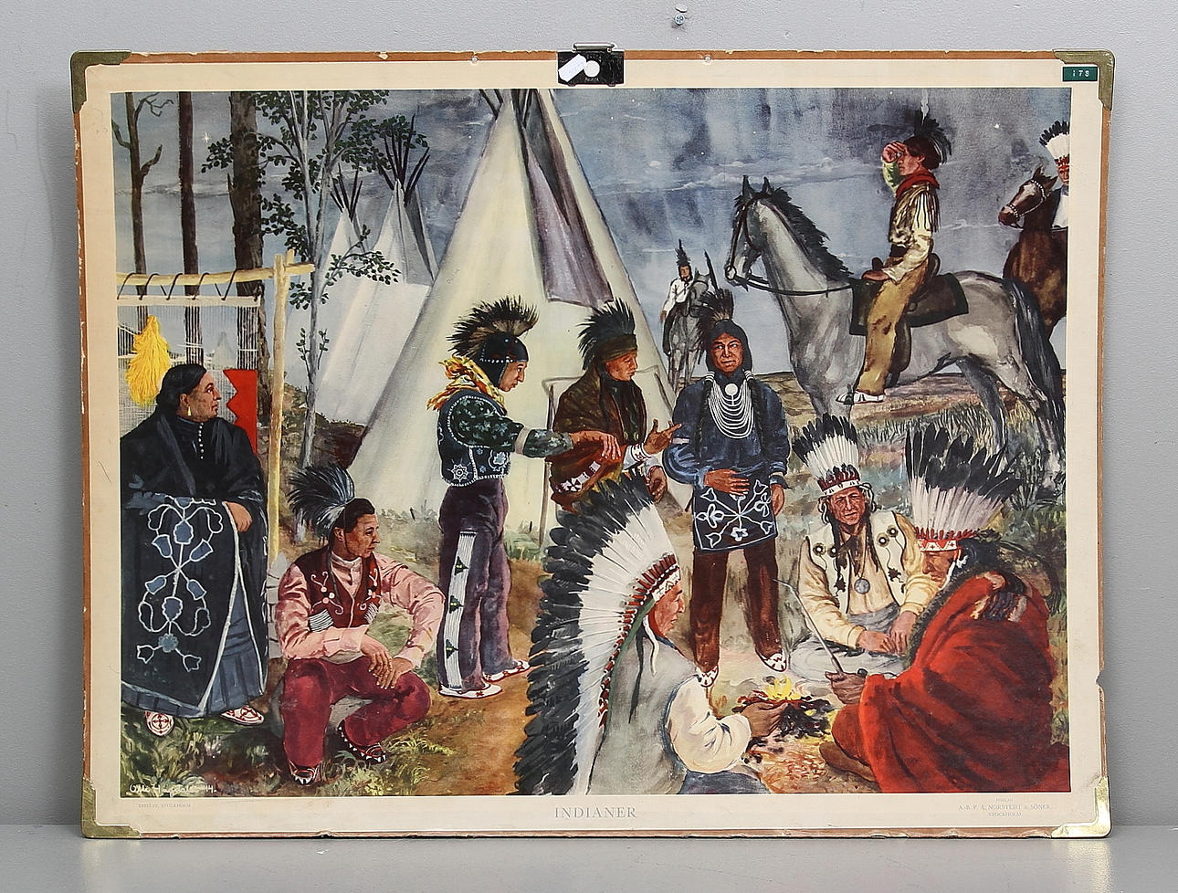 SKOLPLANSCH, efter Olle Hagdahl, Nordstedt & Söner, Stockholm.