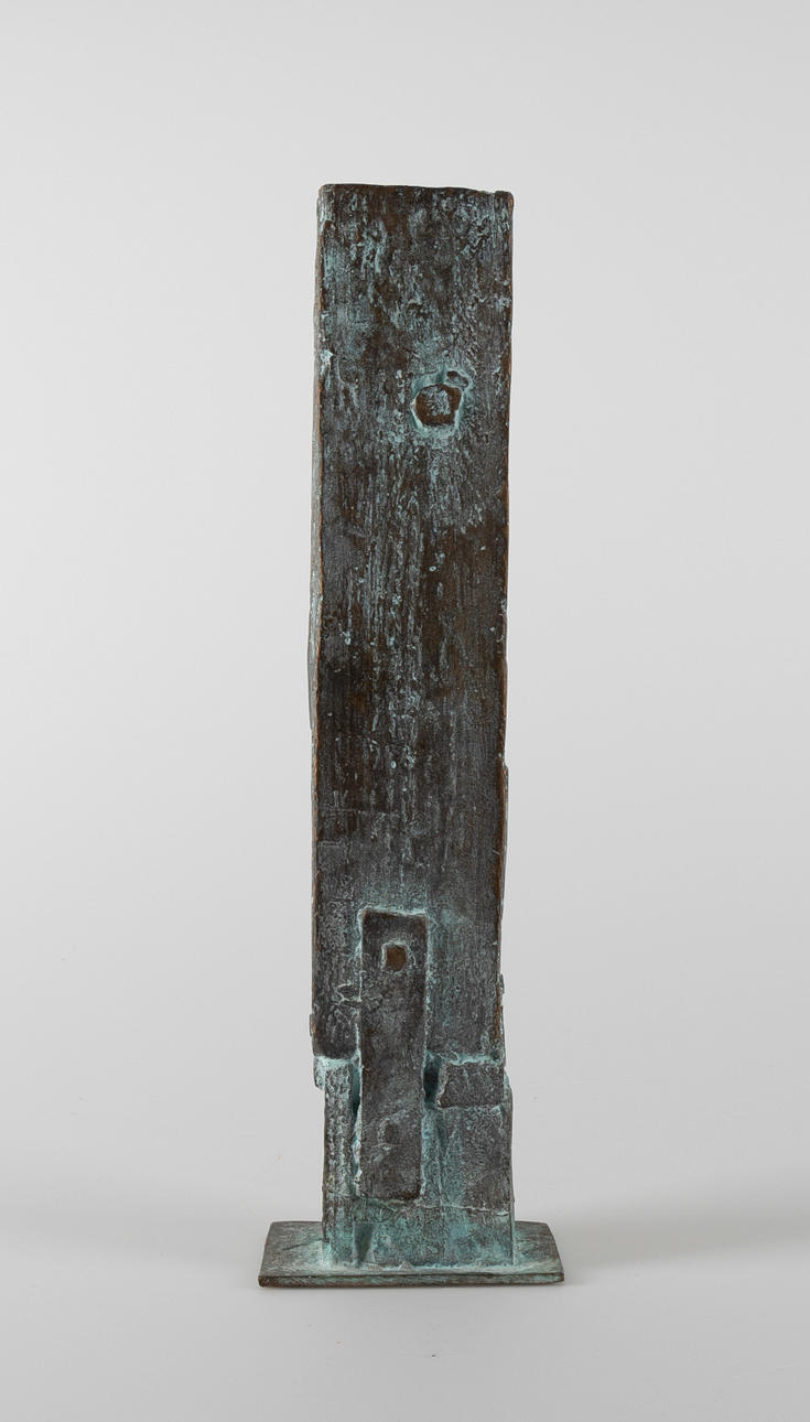 KAIN TAPPER (1930-2004). Block, stamp signed and dated -02, bronze sculpture 13/30.