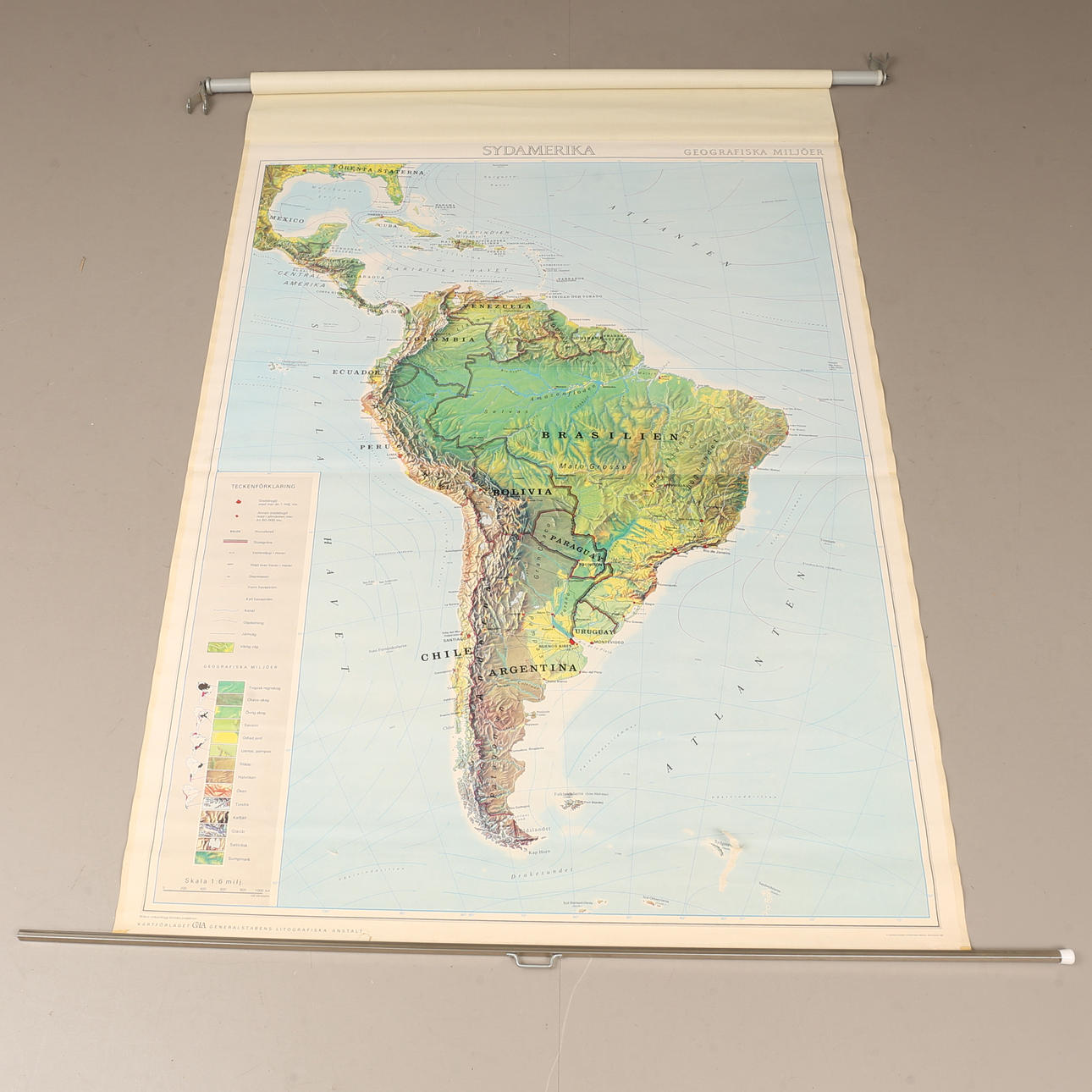 SKOLEKORT, Sydamerika.