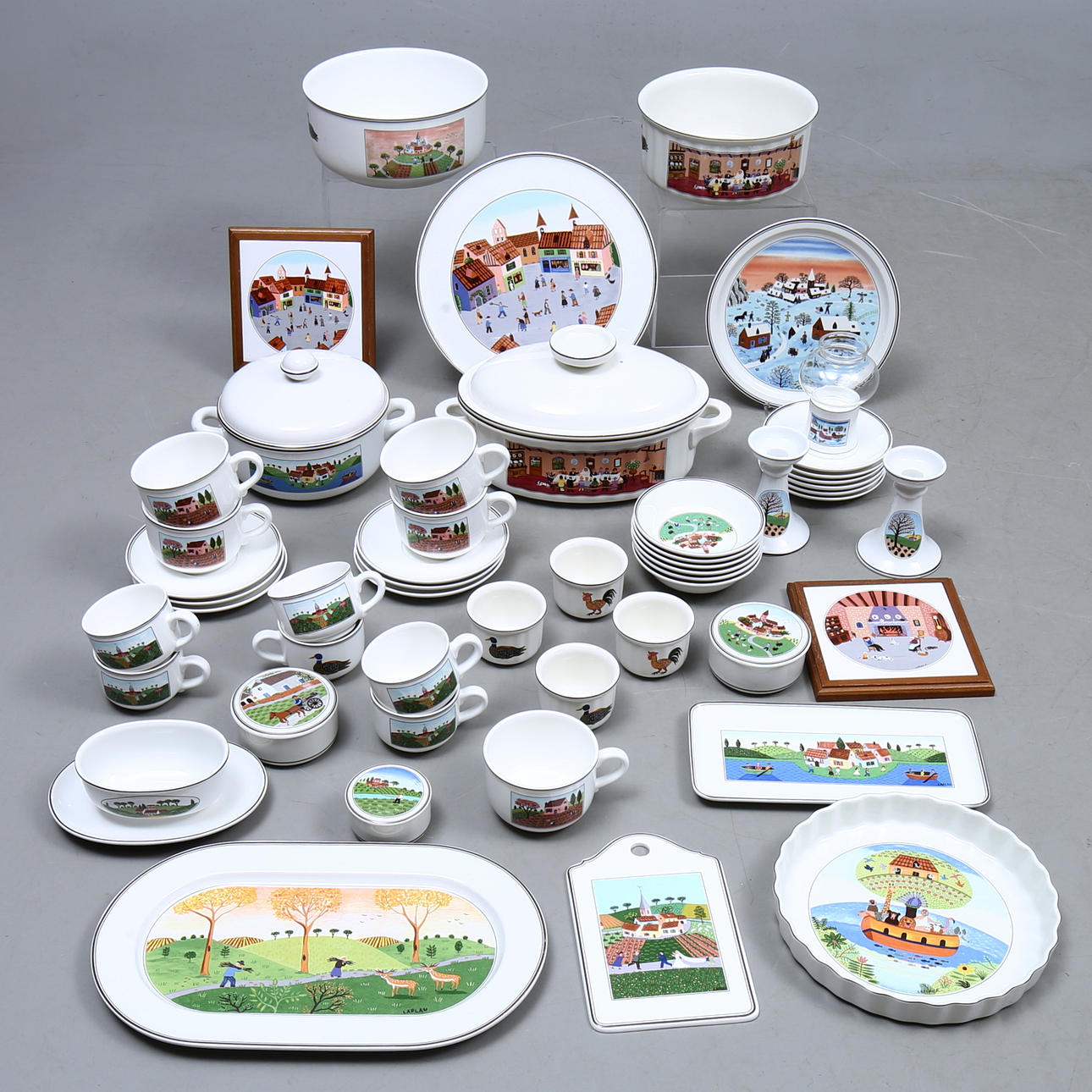TABLEWARE, approx. 38 pieces, "Naif", Villeroy & Boch.
