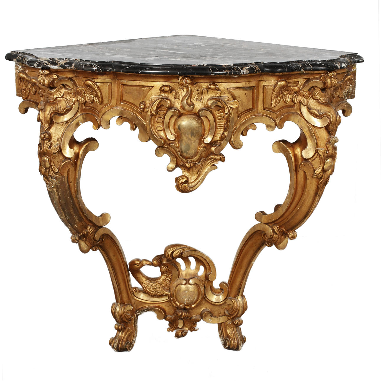 HÖRNKONSOLBORD, nyrokoko, 1800-talets slut.