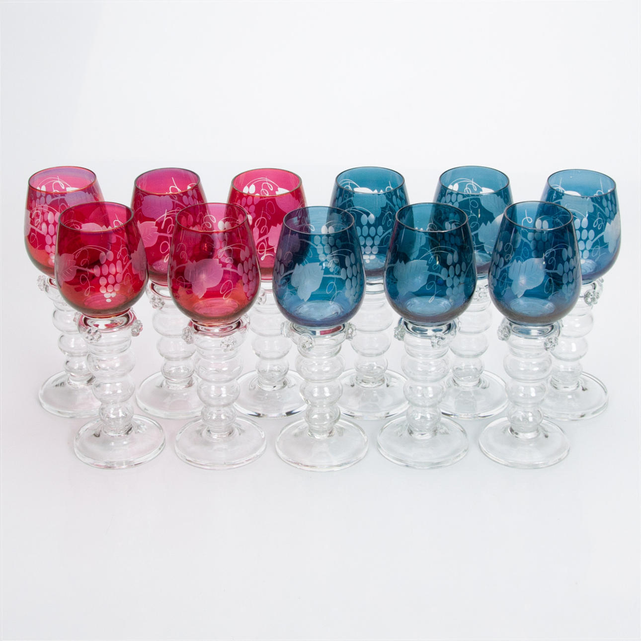 REMMARE. Skånska glasbruket, 11 delar.