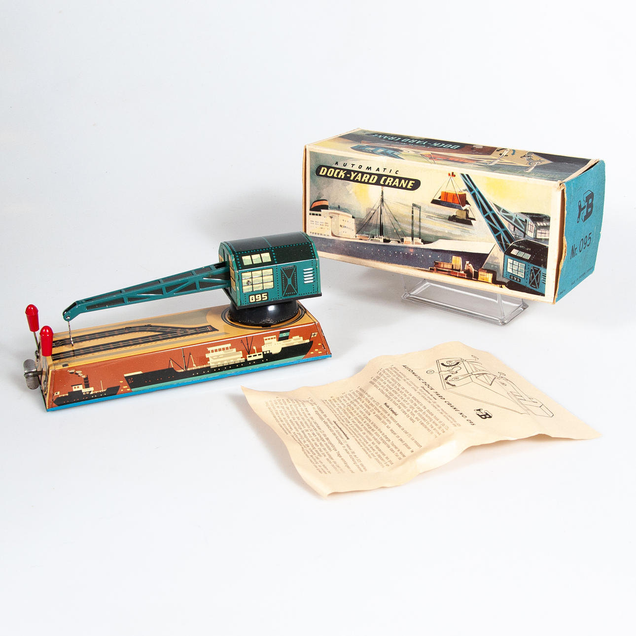 CARS. Automatic dock yard crane, Western Germany. MIB.