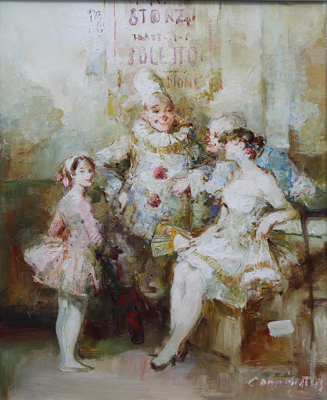 JOAN CAMÓ SENTIS. Escena circense.