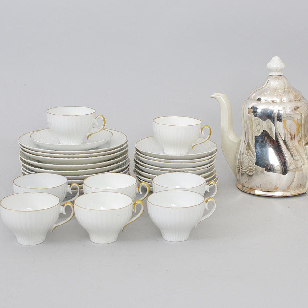 KAFFESERVIS, "Casablanca", Artur Percy, Kalskrona samt kaffekanna.