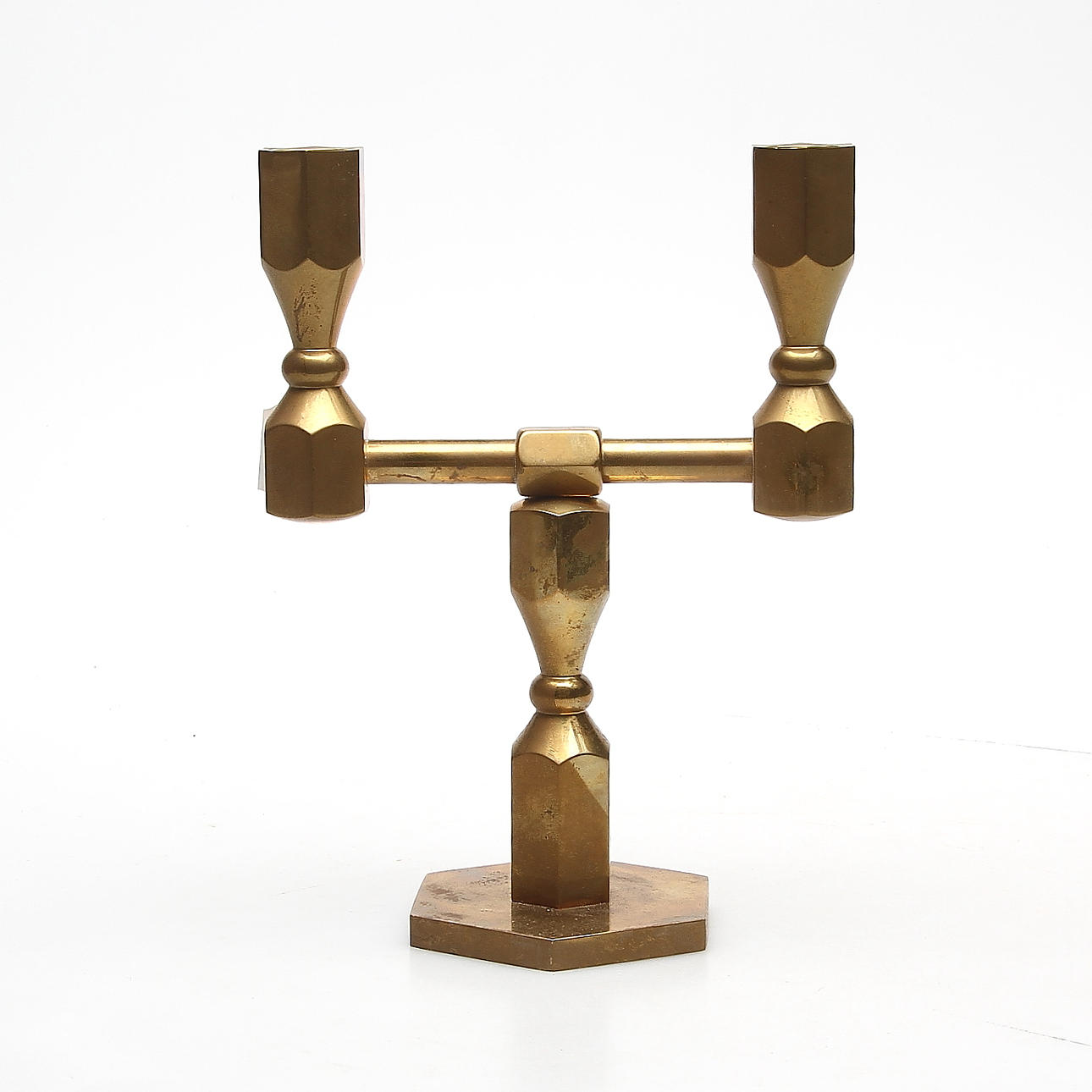 KANDELABER, mässing, Metallslöjden, Gusum.