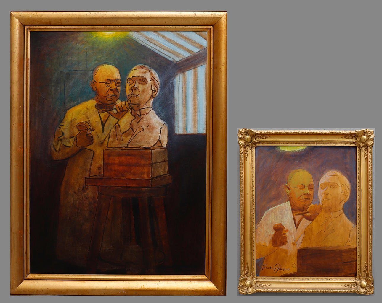 THEODOR JÖNSSON. "BILDHAUER E. TRULSSON".