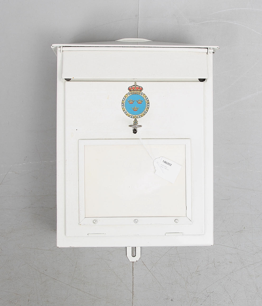 POSTLÅDA, metall, 1900-tal.