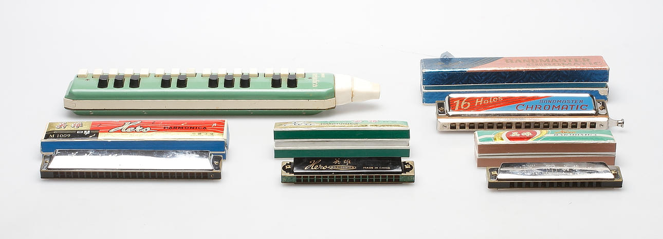 MUNSPEL, 4 st, bland annat Bandmaster Chromatic samt Melodica, Hohner.