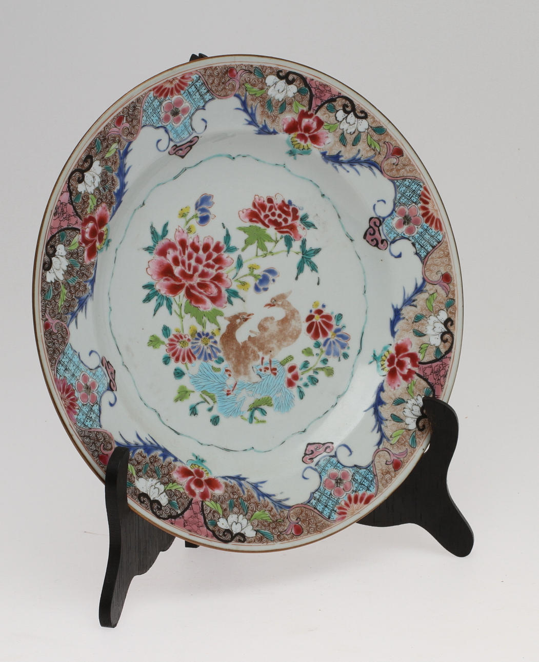 SKÅLFAT, porslin, Kina, dekor i famile rose.