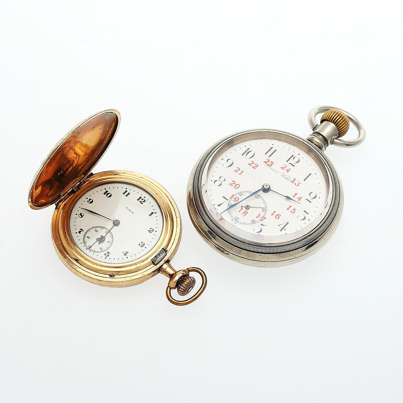 POCKET WATCH, 2 pcs, Elgin, General Watch Co.