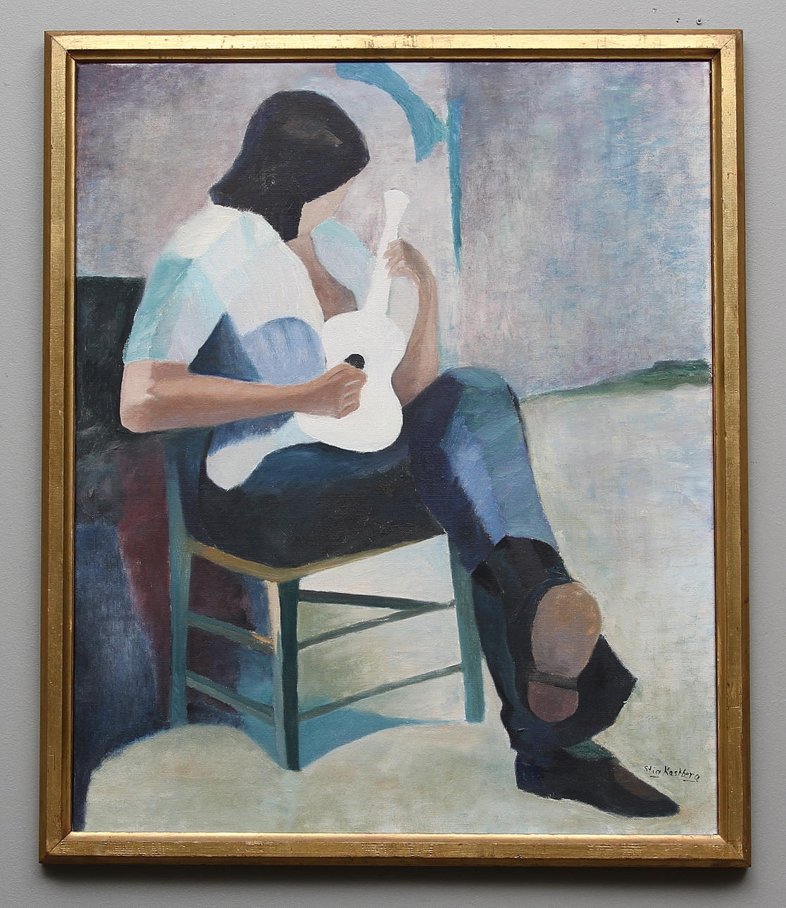 STIG KASTBERG. "Spanjoren", olja på duk, signerad.