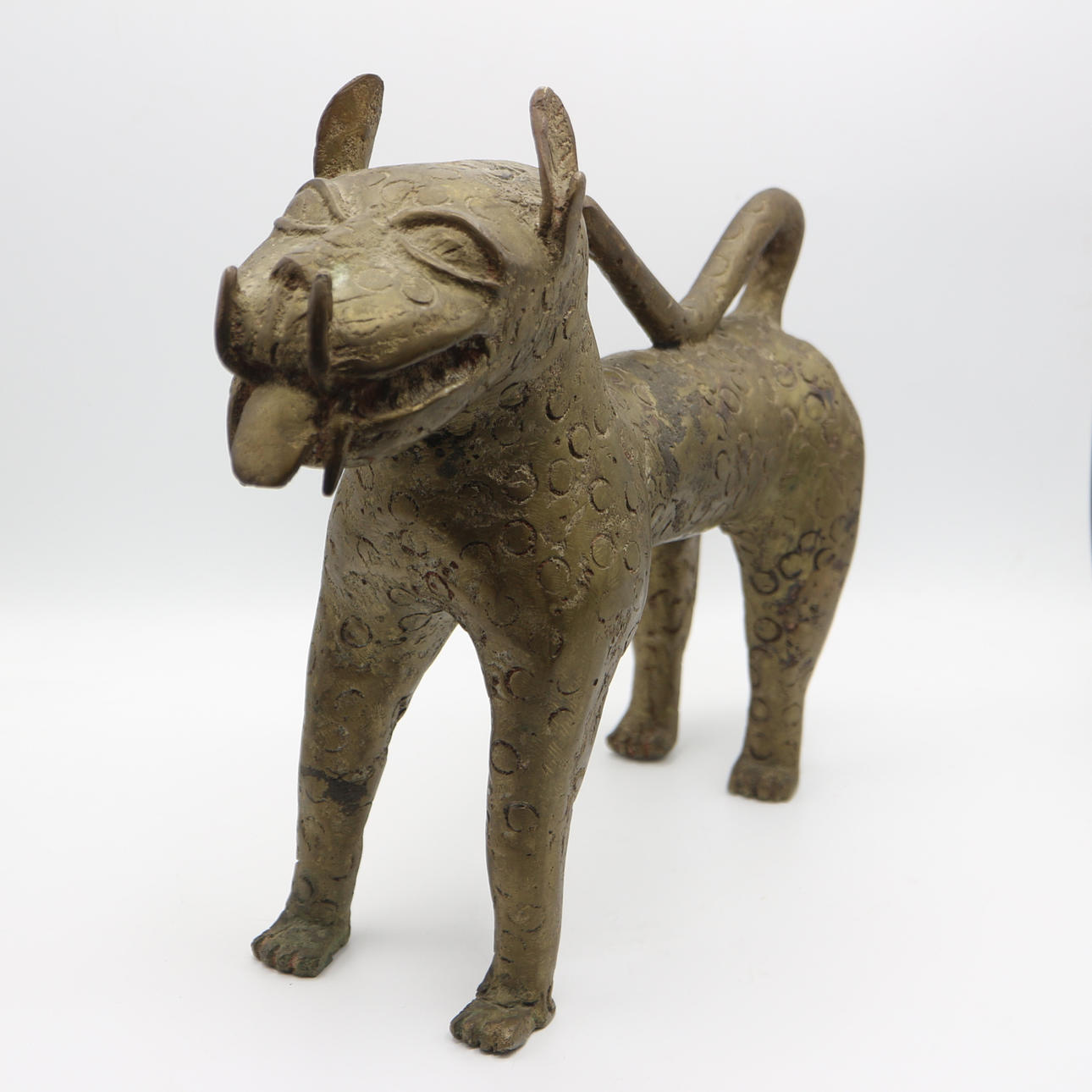 BENIN BRONZE LEOPARD.