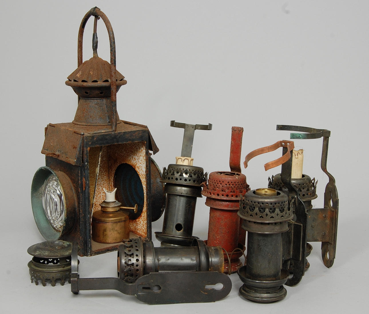 KUPÉ BELYSNING, STINSLAMPA från SJ, 1900-talets början.