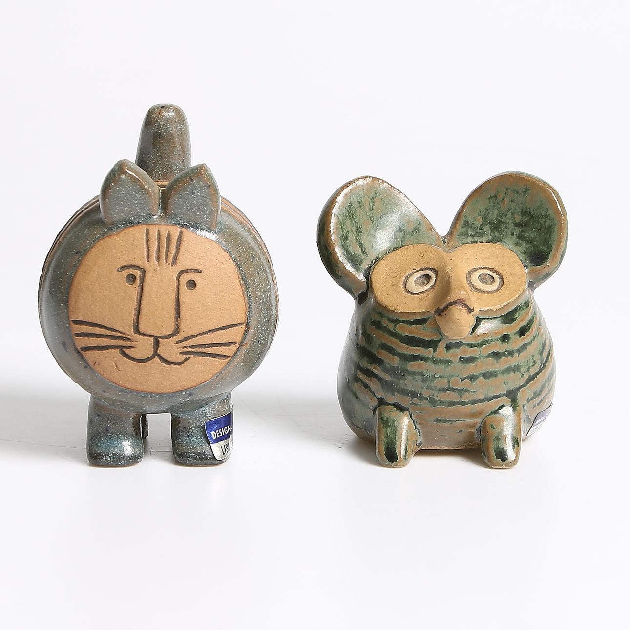 FIGURINER, 2 st, stengods, Lisa Larson, Gustavsberg.