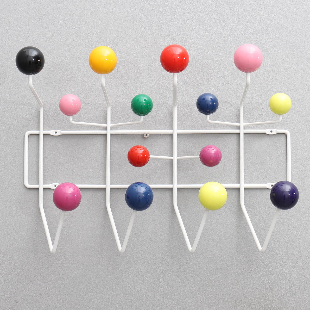 CHARLES & RAY EAMES. CLOTHES HANGER, "Hang It All", Vitra.