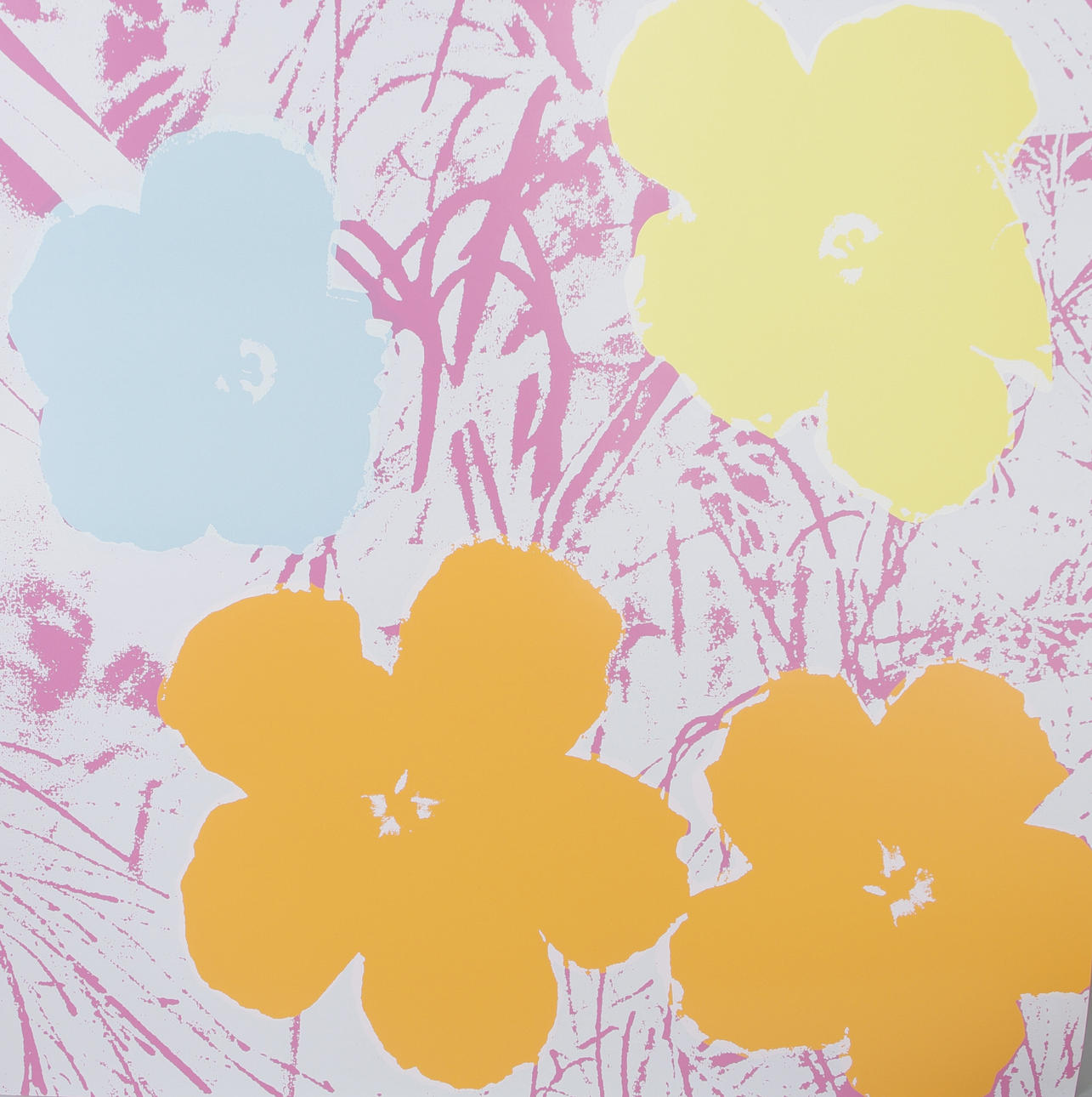 ANDY WARHOL. Poppy Flower 1967, färgserigrafi.