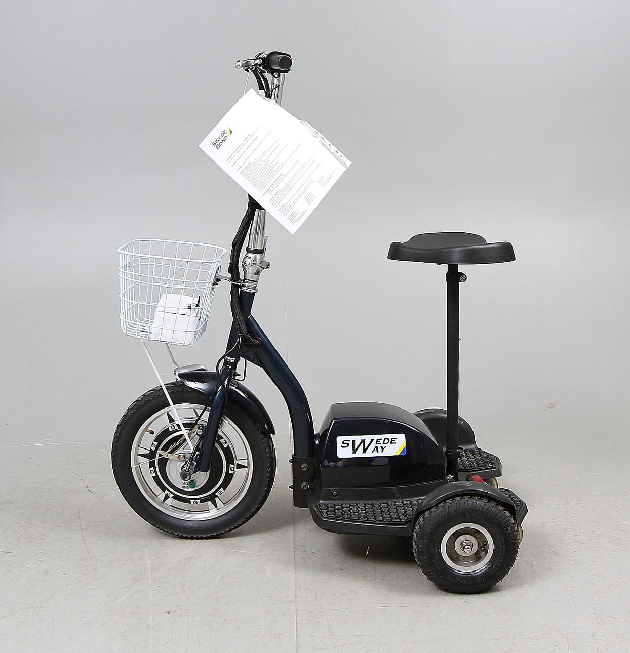 SWEDWAY, eldriven, trehjuling.