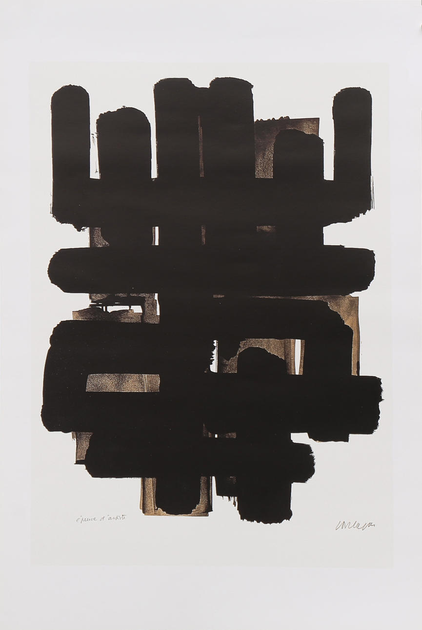 PIERRE SOULAGES. EFTER. ”Litografi nr 3".