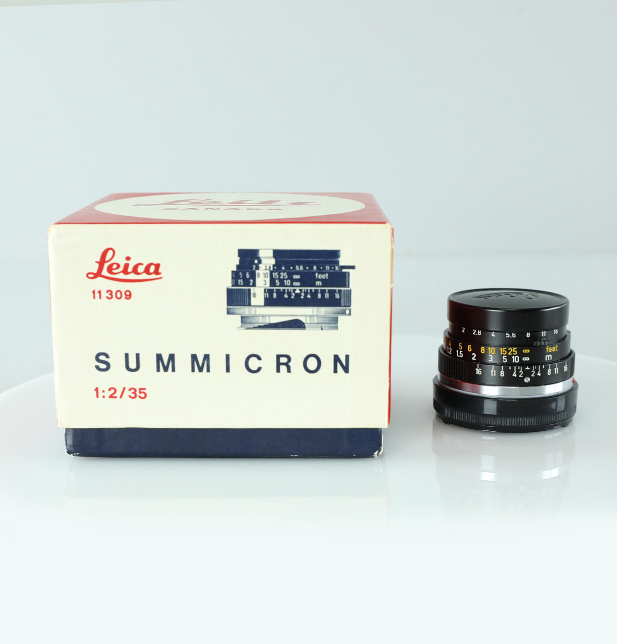 LEICA. objektiv, Summicron, 1:2/35.