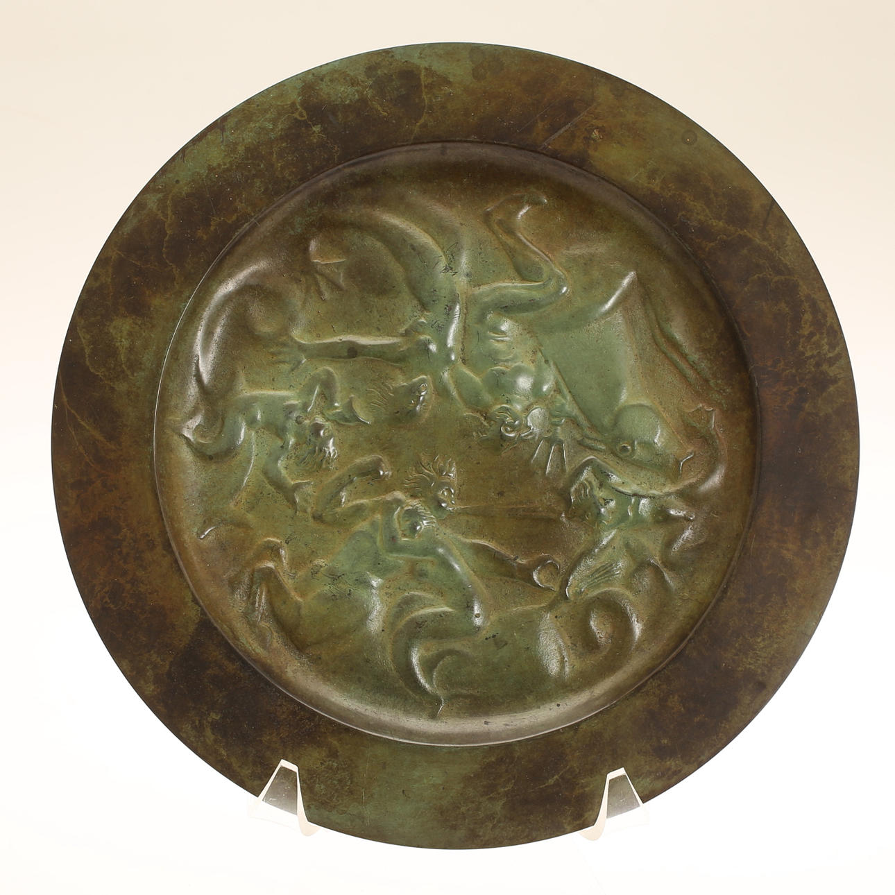 BARREL, bronze, GAB bronze, 1930s.