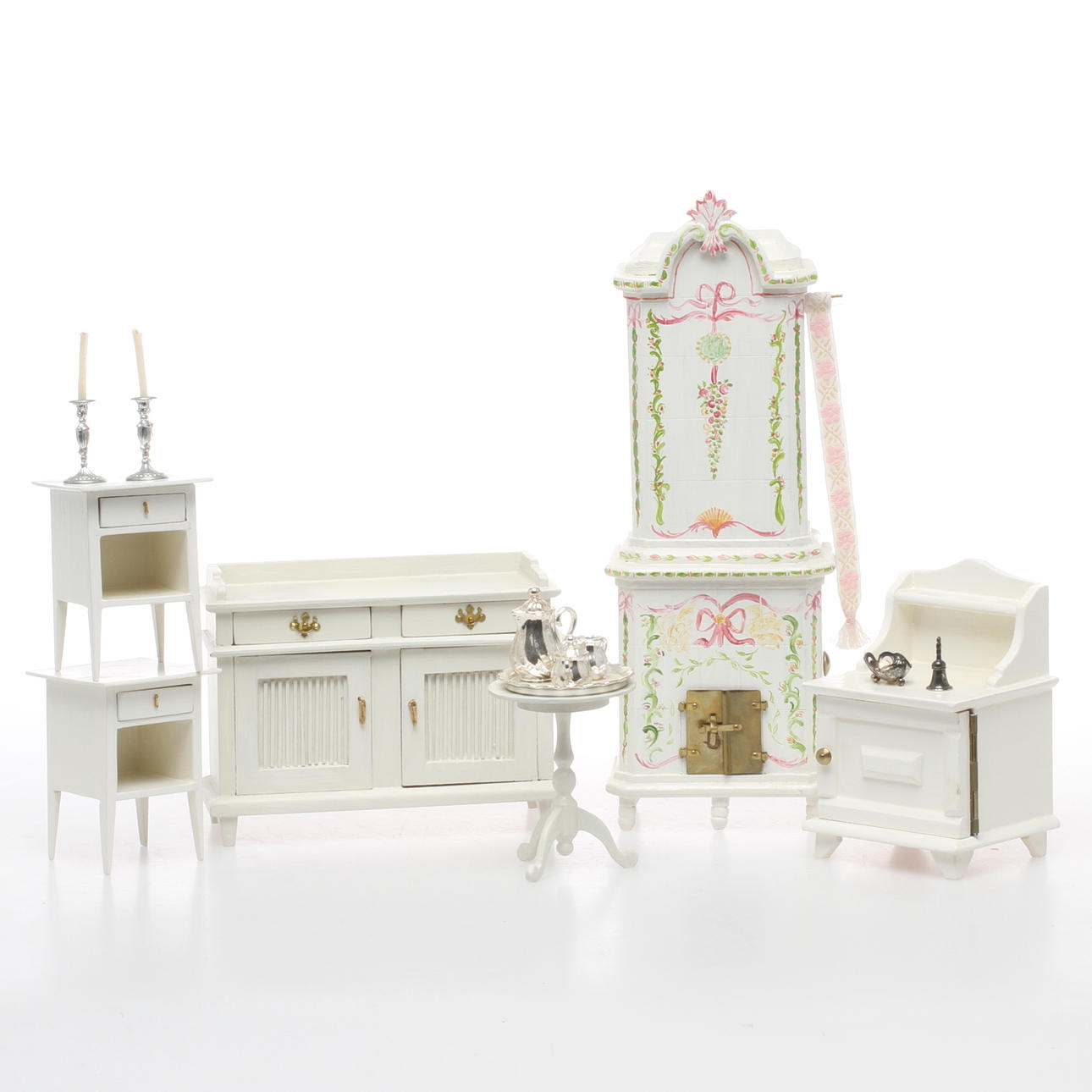 DOCKSKÅPSMÖBLER, 6 delar, Carin Backlund.