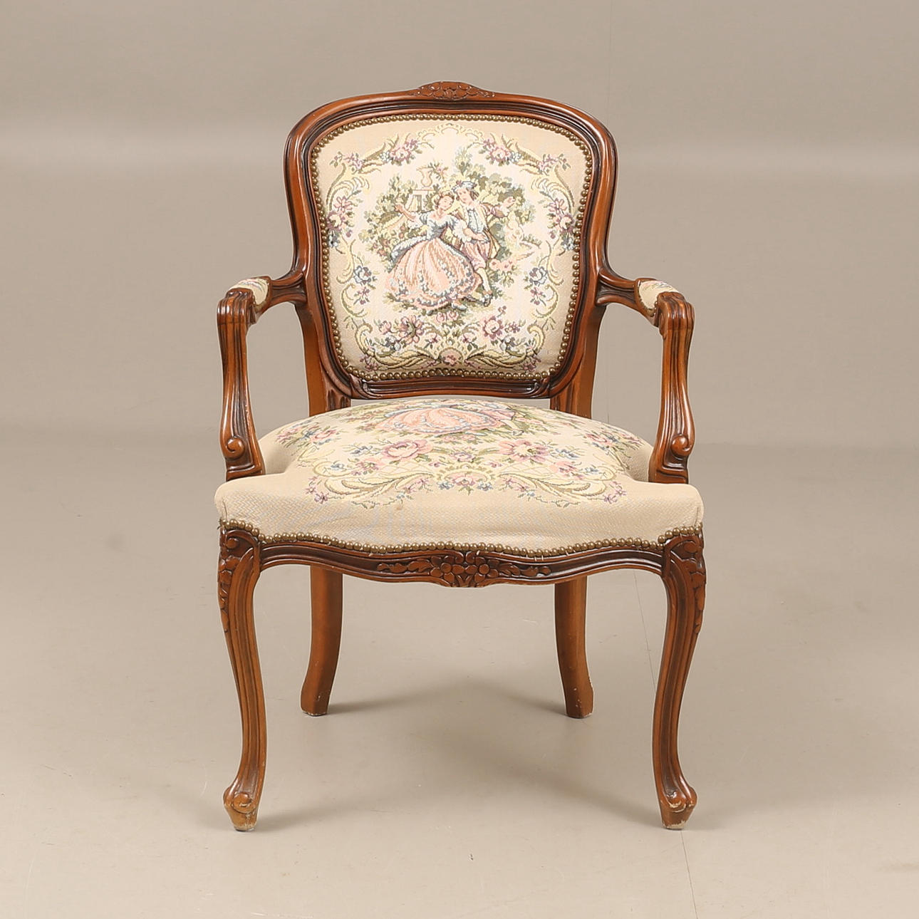 ARMCHAIR, rococo style, 20th century.