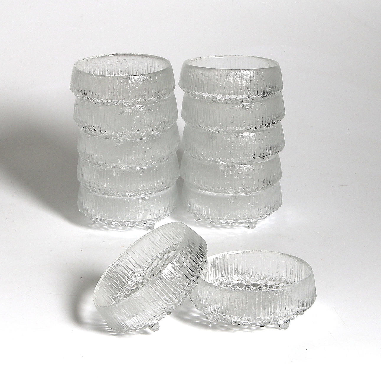 DESSERTSKÅLAR, 12 st, glas, "Ultima Thule", Iittala.