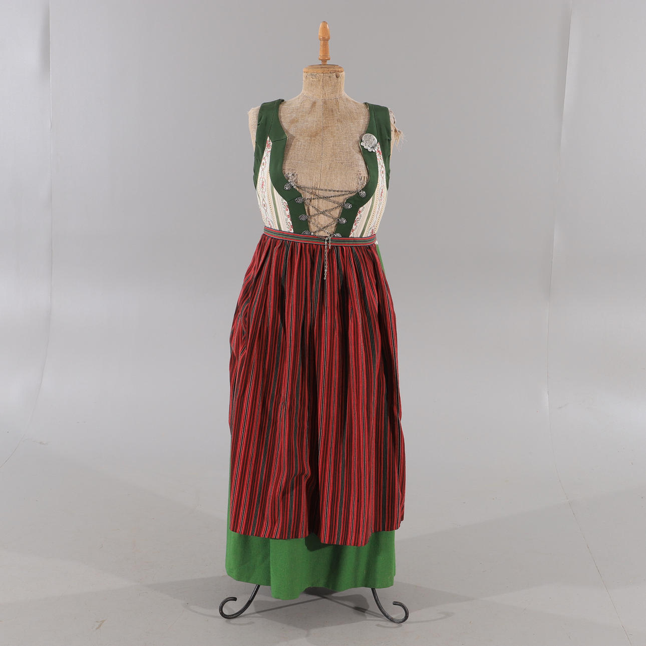 FOLKDRÄKT, 2 delar, Bara härad, Skåne.