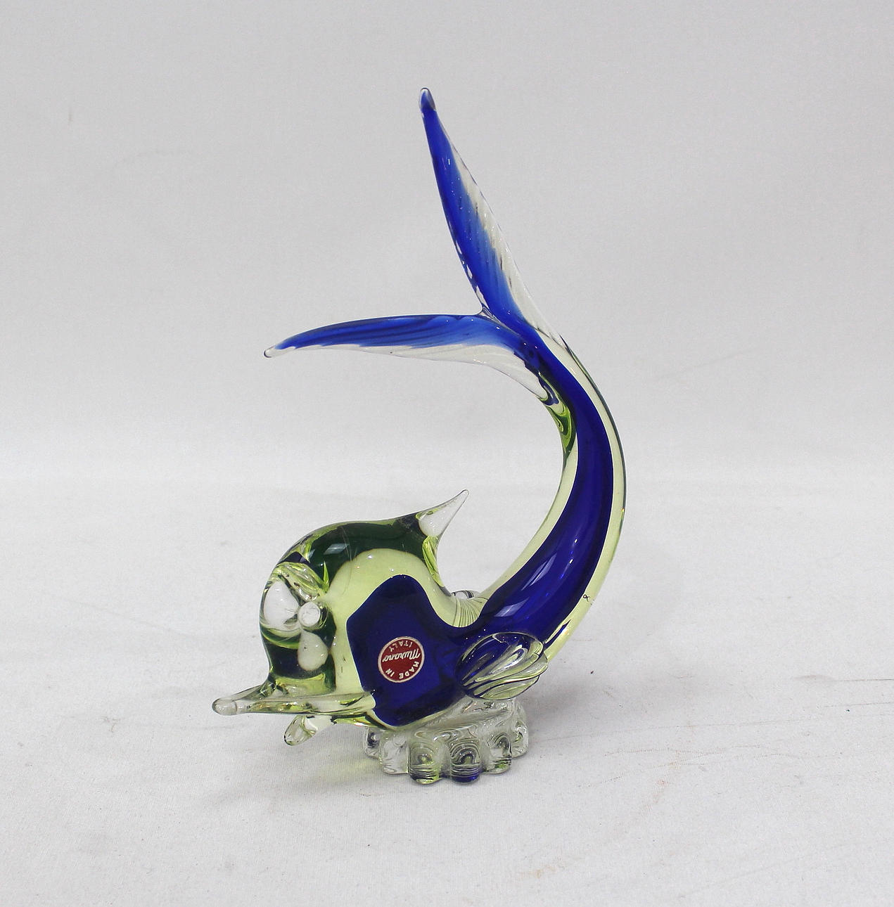 GLASS FISH, labeled Murano.