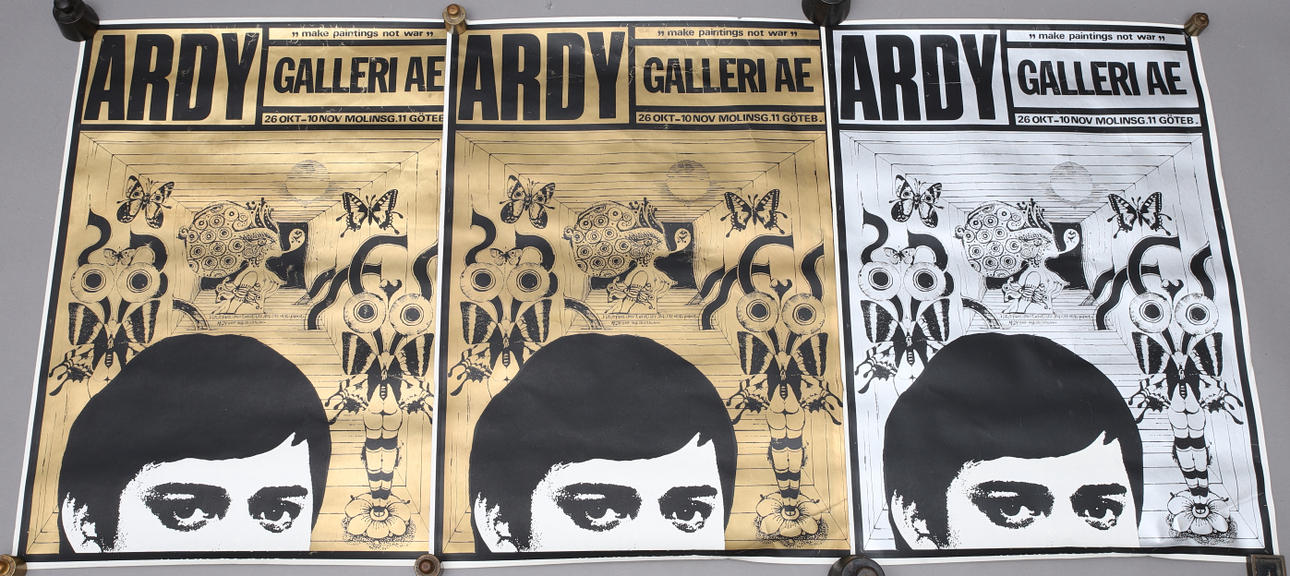 ARDY STRÜWER. exhibition poster, 3 pcs.
