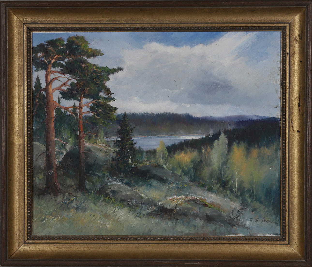 TORE ERIK ERIKSSON. oil on canvas, signed E. E-son.