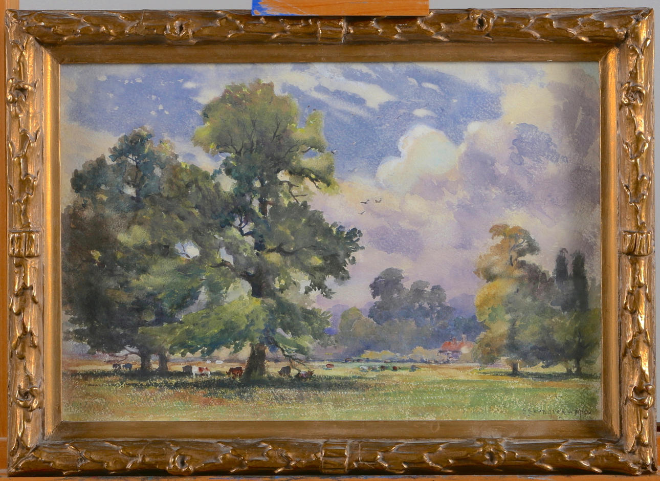 ERIK EKENGREN. Landskap. Akvarell. Signerad och daterad 1910.