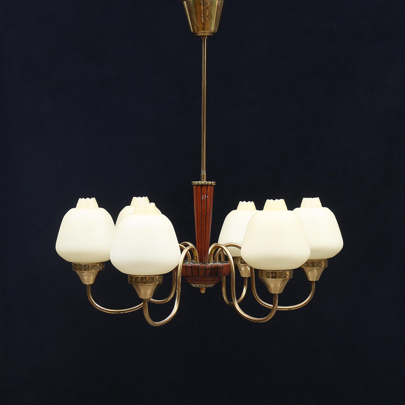 CEILING LAMP, 6 light bulbs, 1940s/50s.