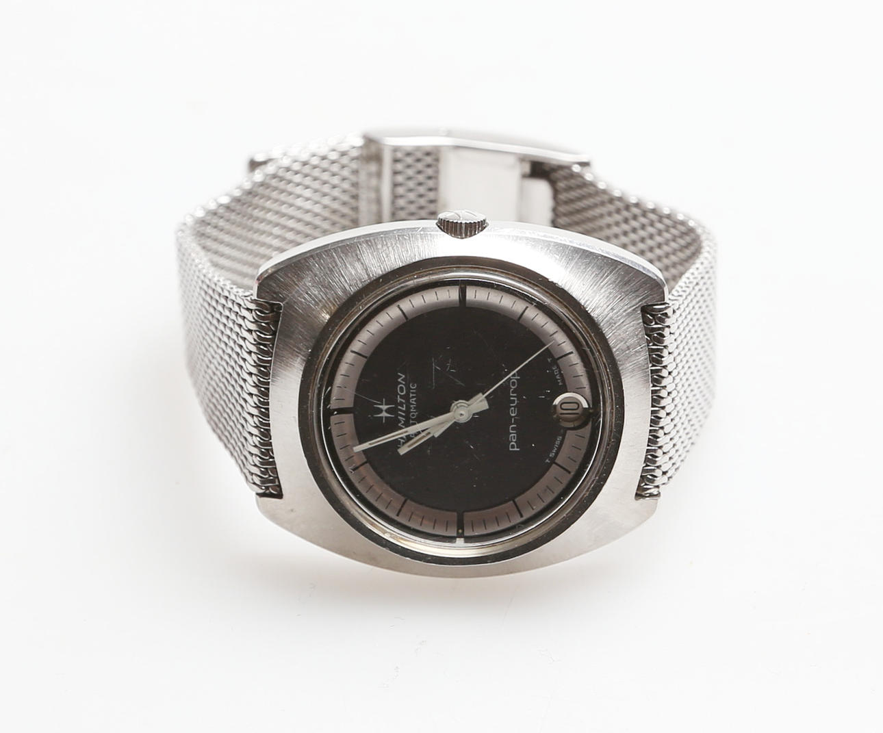 WRIST WATCH, steel, Hamilton, automatic, 1900s.